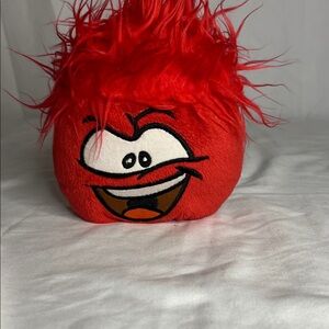 Club Penguin red puffel plush